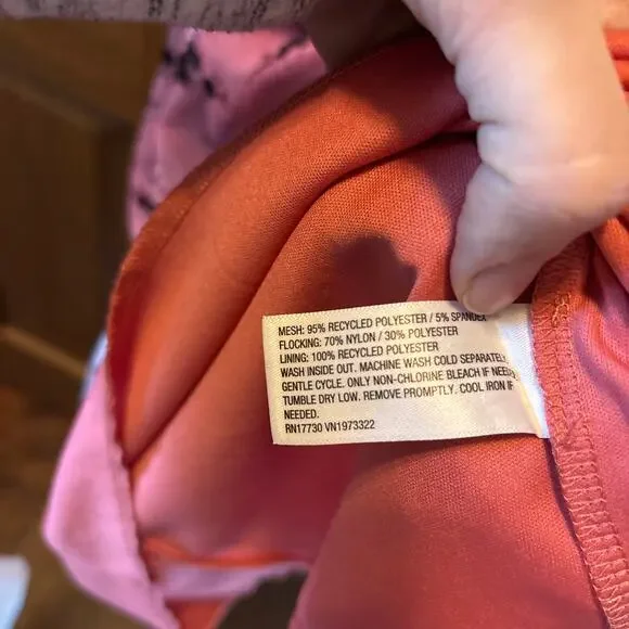 Wild‎ Fable S Crisscross Back Flocked Mesh Midi Slip Dress  Y2K Coquette Formal - Picture 7 of 9